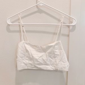White brandy Melville crop tank